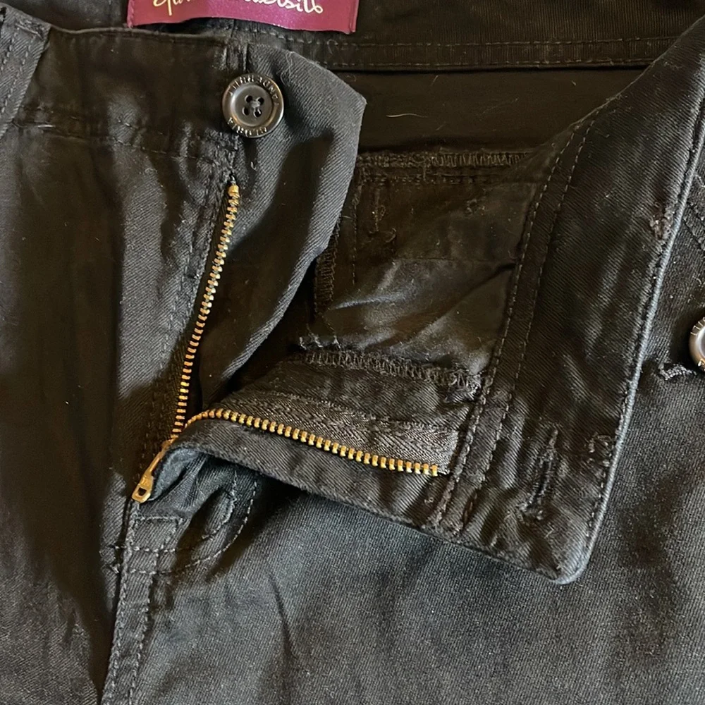 Gloria Vanderbelt, black capris, size 8 (23-123) - Picture 3 of 8